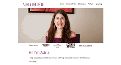 Desktop Screenshot of adriadecorte.com