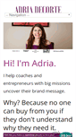 Mobile Screenshot of adriadecorte.com